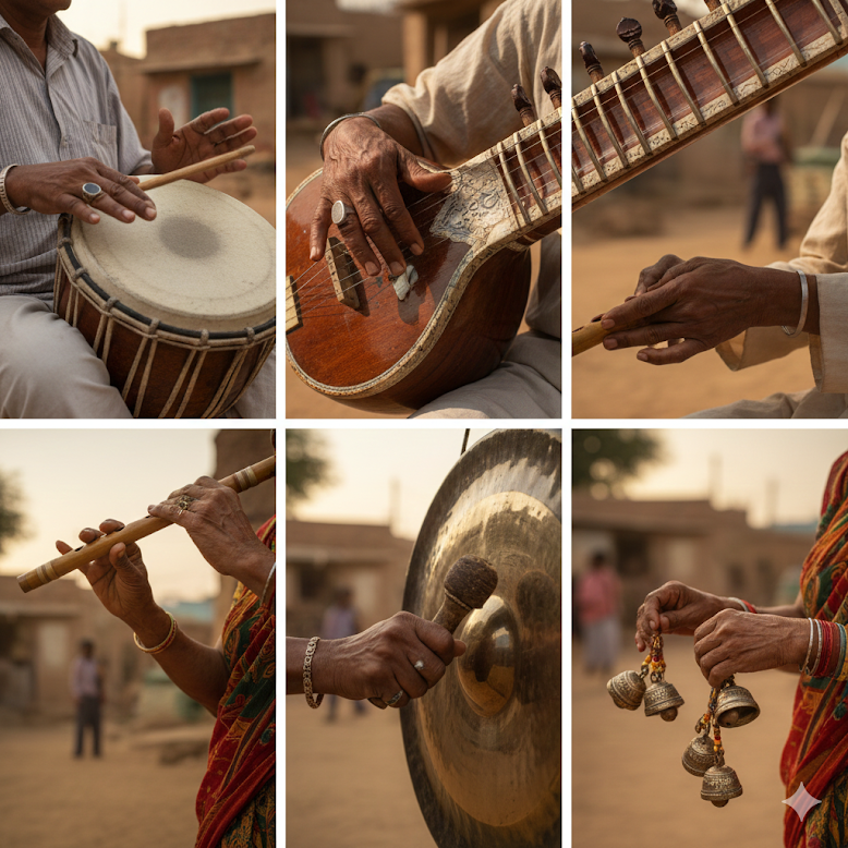 Traditional Indian instruments